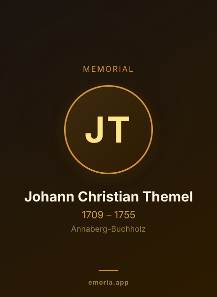 Memorial portrait of Johann Christian Themel