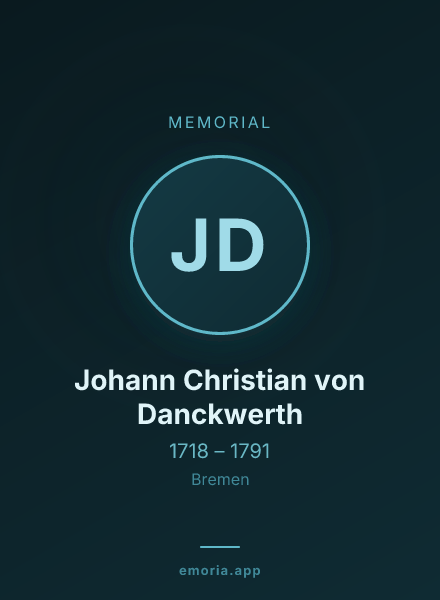Memorial portrait of Johann Christian von Danckwerth