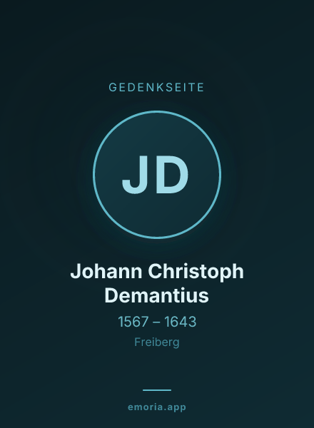 Gedenkportrait von Johann Christoph Demantius