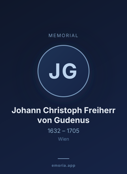 Memorial portrait of Johann Christoph Freiherr von Gudenus