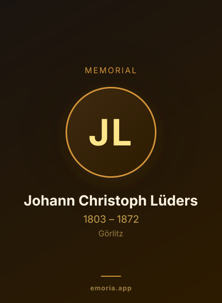 Memorial portrait of Johann Christoph Lüders
