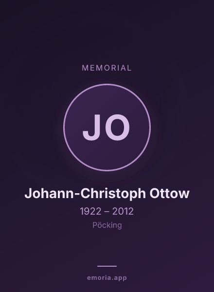 Memorial portrait of Johann-Christoph Ottow