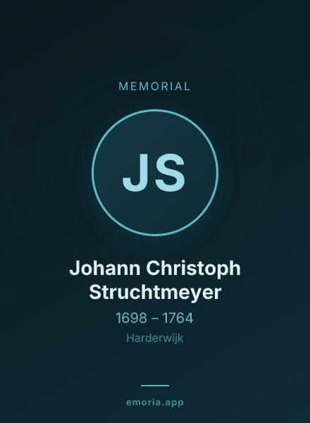 Memorial portrait of Johann Christoph Struchtmeyer
