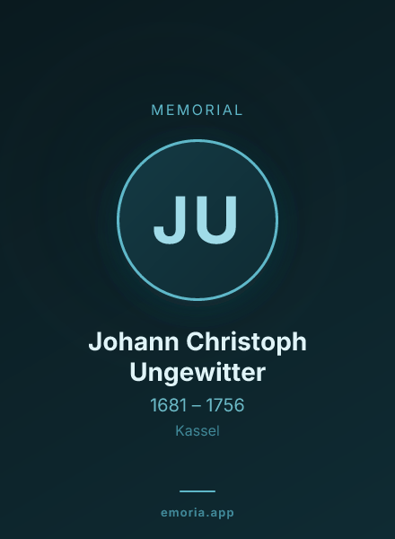 Memorial portrait of Johann Christoph Ungewitter