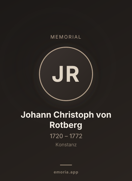 Memorial portrait of Johann Christoph von Rotberg