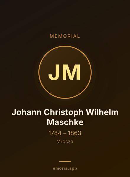 Memorial portrait of Johann Christoph Wilhelm Maschke