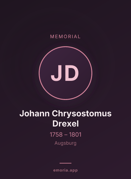 Memorial portrait of Johann Chrysostomus Drexel