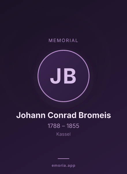 Memorial portrait of Johann Conrad Bromeis