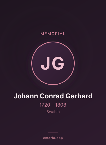 Memorial portrait of Johann Conrad Gerhard