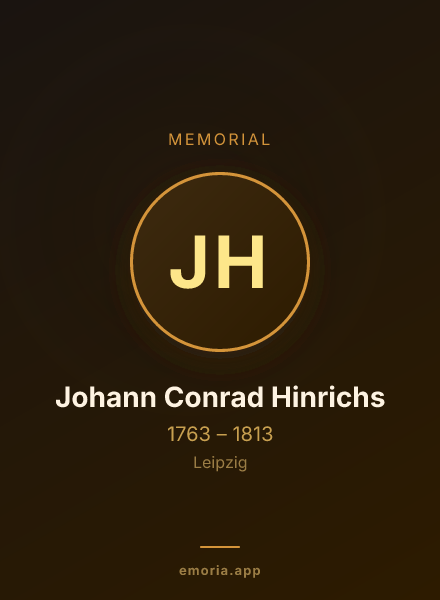 Memorial portrait of Johann Conrad Hinrichs