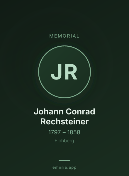 Memorial portrait of Johann Conrad Rechsteiner