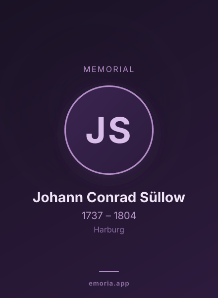 Memorial portrait of Johann Conrad Süllow