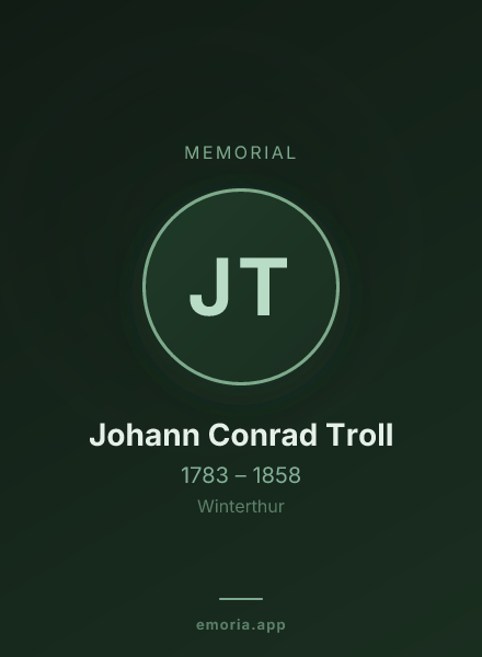 Memorial portrait of Johann Conrad Troll