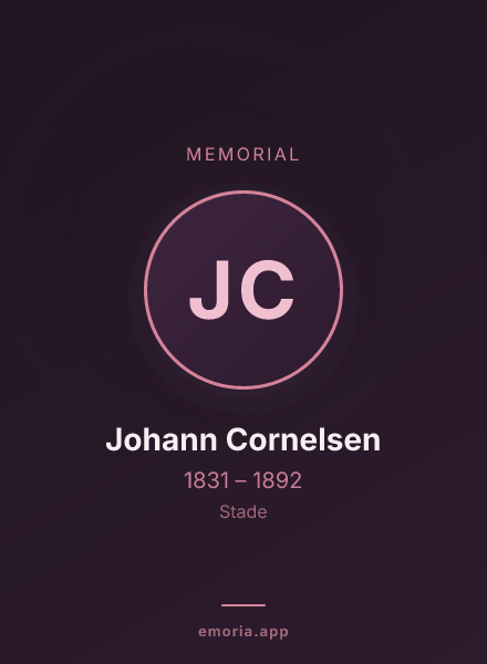 Memorial portrait of Johann Cornelsen