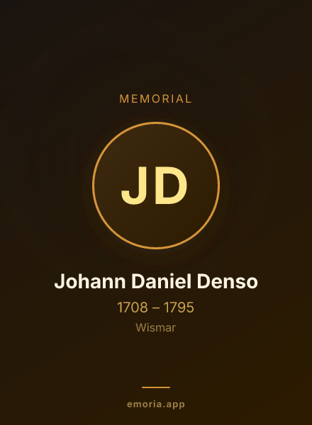 Memorial portrait of Johann Daniel Denso