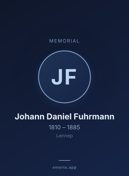 Memorial portrait of Johann Daniel Fuhrmann