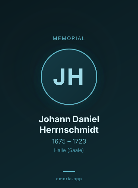 Memorial portrait of Johann Daniel Herrnschmidt