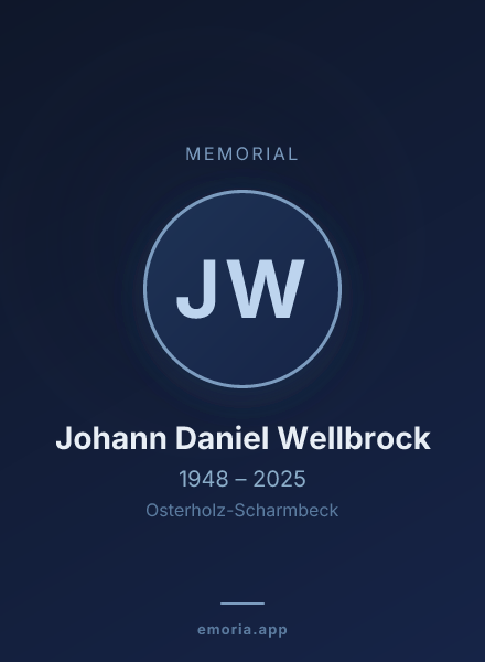 Memorial portrait of Johann Daniel Wellbrock