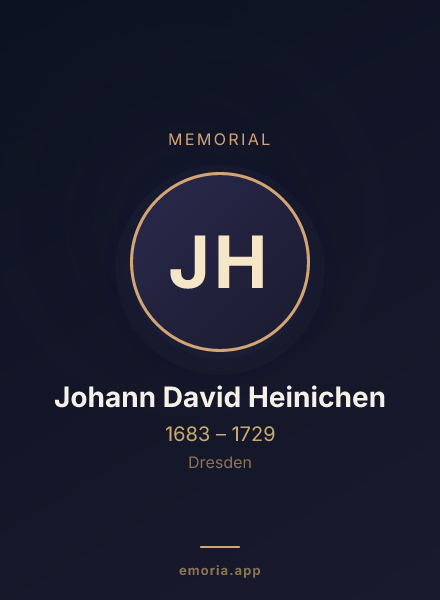 Memorial portrait of Johann David Heinichen