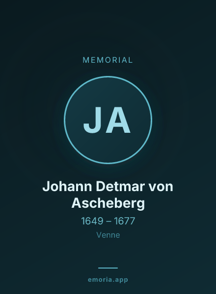Memorial portrait of Johann Detmar von Ascheberg