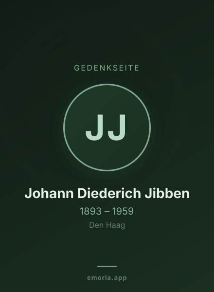 Gedenkportrait von Johann Diederich Jibben