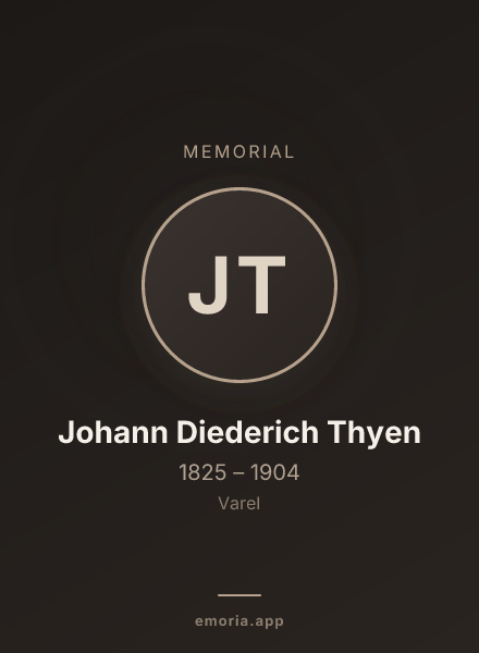 Memorial portrait of Johann Diederich Thyen