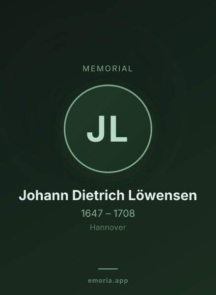 Memorial portrait of Johann Dietrich Löwensen