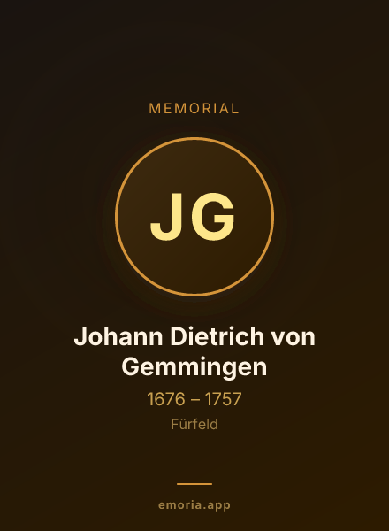Memorial portrait of Johann Dietrich von Gemmingen