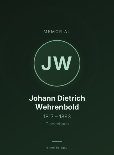 Memorial portrait of Johann Dietrich Wehrenbold