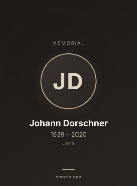 Memorial portrait of Johann Dorschner