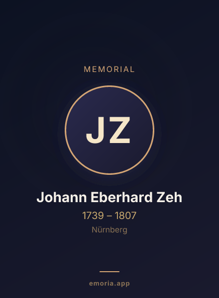 Memorial portrait of Johann Eberhard Zeh