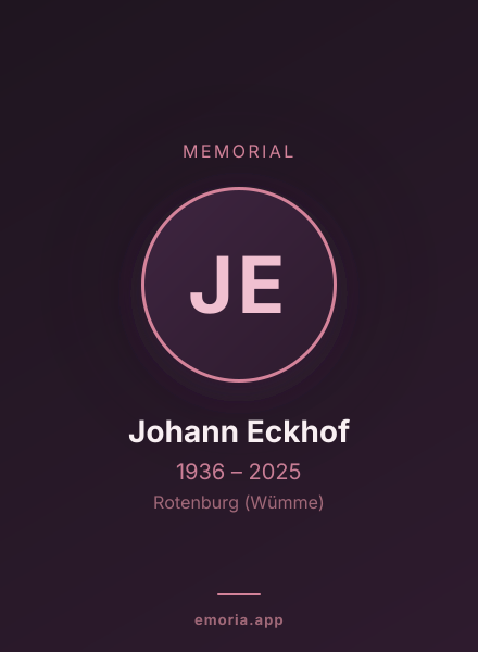 Memorial portrait of Johann Eckhof