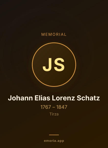 Memorial portrait of Johann Elias Lorenz Schatz