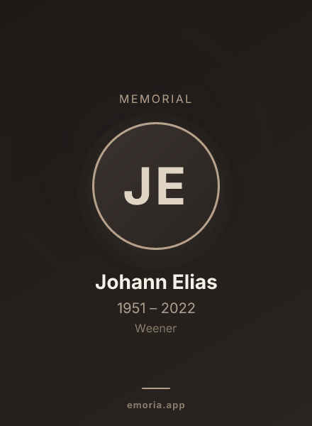 Memorial portrait of Johann Elias