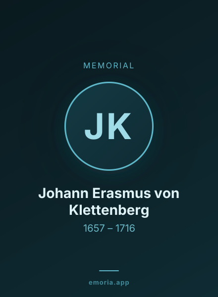 Memorial portrait of Johann Erasmus von Klettenberg