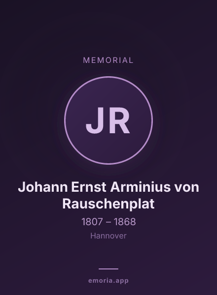 Memorial portrait of Johann Ernst Arminius von Rauschenplat