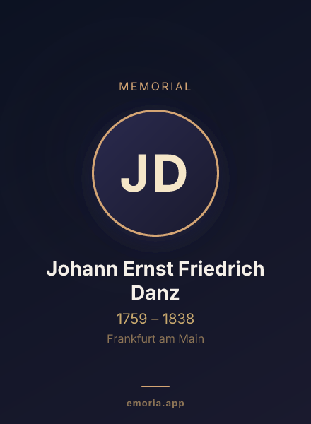 Memorial portrait of Johann Ernst Friedrich Danz