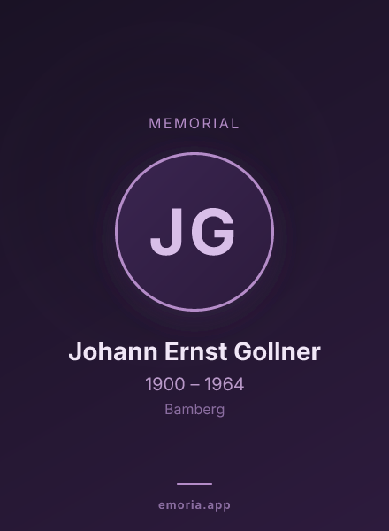 Memorial portrait of Johann Ernst Gollner