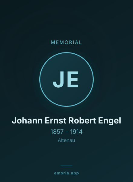 Memorial portrait of Johann Ernst Robert Engel