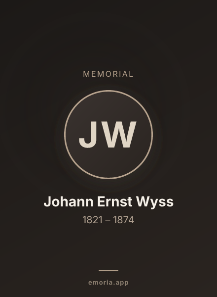 Memorial portrait of Johann Ernst Wyss
