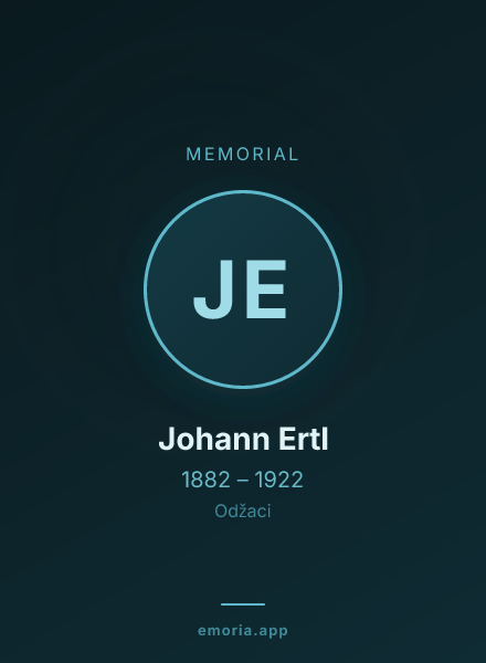 Memorial portrait of Johann Ertl