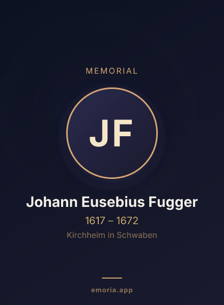 Memorial portrait of Johann Eusebius Fugger