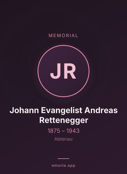 Memorial portrait of Johann Evangelist Andreas Rettenegger