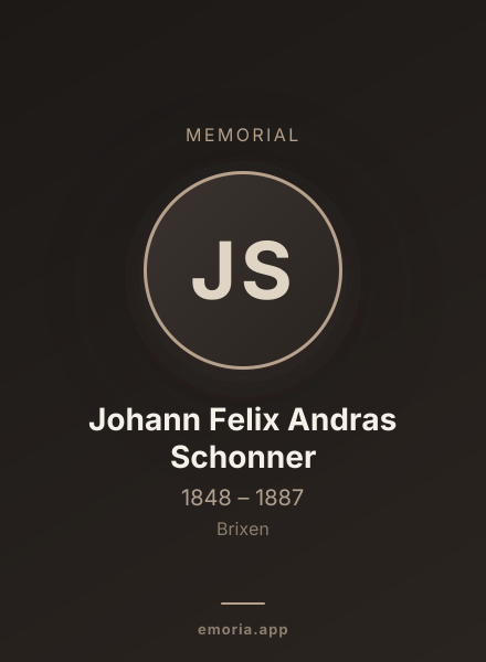 Memorial portrait of Johann Felix Andras Schonner