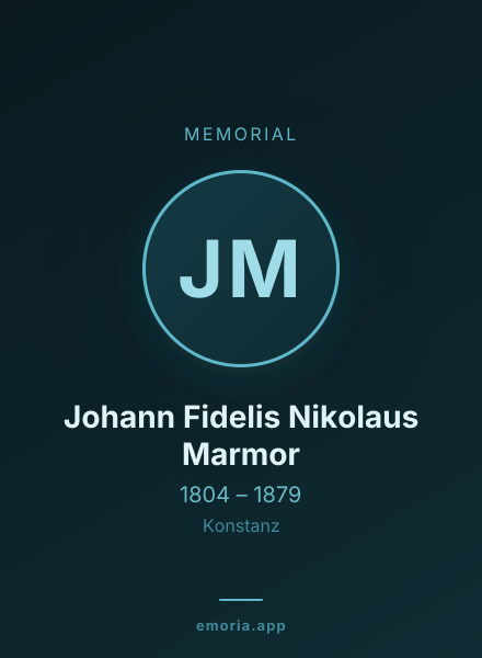 Memorial portrait of Johann Fidelis Nikolaus Marmor