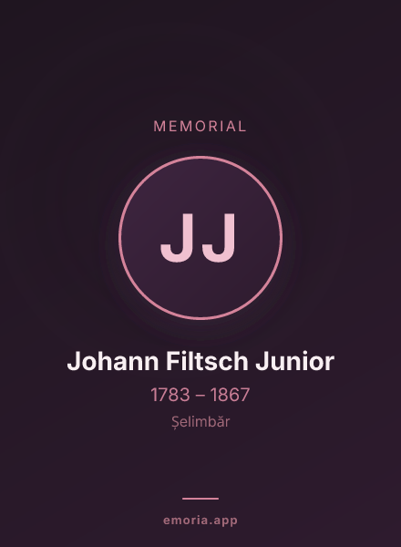 Memorial portrait of Johann Filtsch Junior