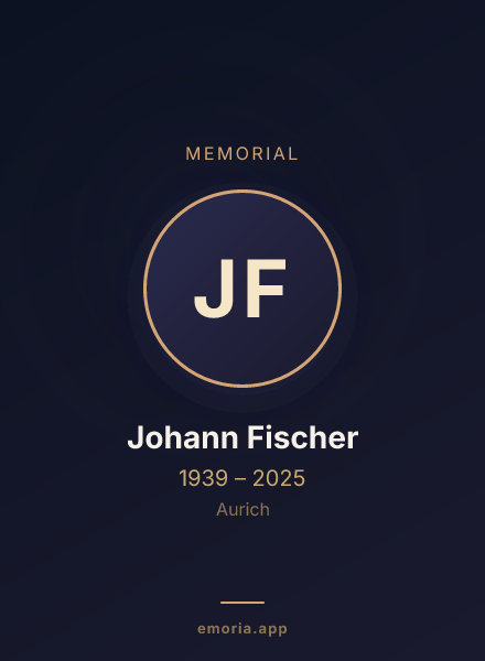 Memorial portrait of Johann Fischer