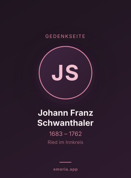 Gedenkportrait von Johann Franz Schwanthaler