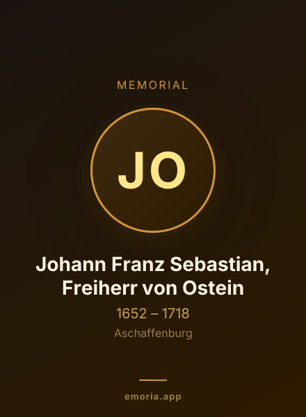 Memorial portrait of Johann Franz Sebastian, Freiherr von Ostein