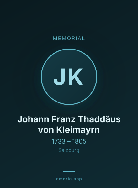 Memorial portrait of Johann Franz Thaddäus von Kleimayrn